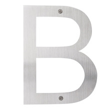 Husbokstav B Rostfritt stål 25 cm